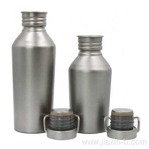 Titanium Sports Bottle with Lid for Camping Cycling